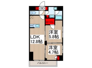 ドゥーエ入谷Ⅱの物件間取画像